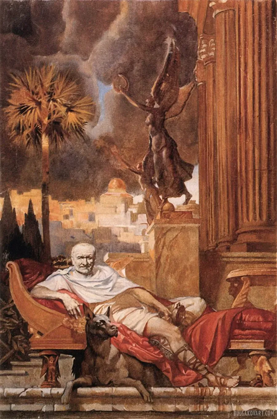 Понтий Пилат с разбитым кувшином фалернского вина | Михаил Булгаков, «Мастер и Маргарита»