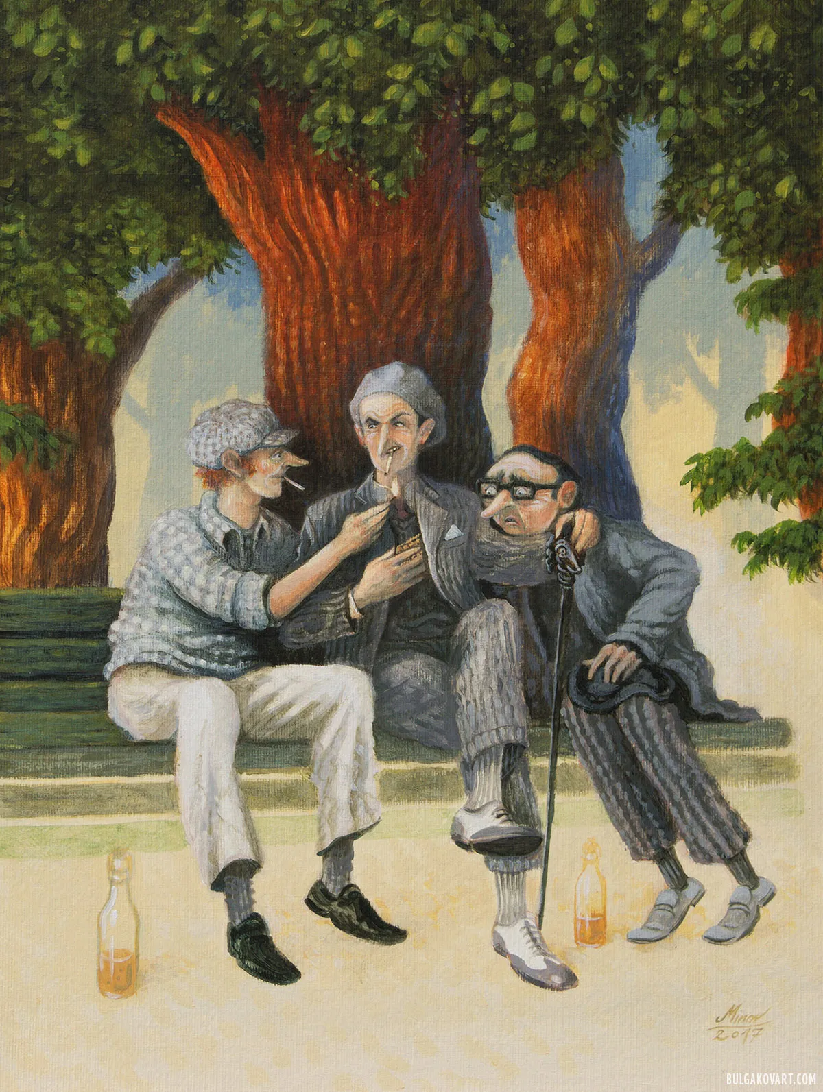 Бездомный, Воланд и Берлиоз на Патриарших | Михаил Булгаков, «Мастер и Маргарита»